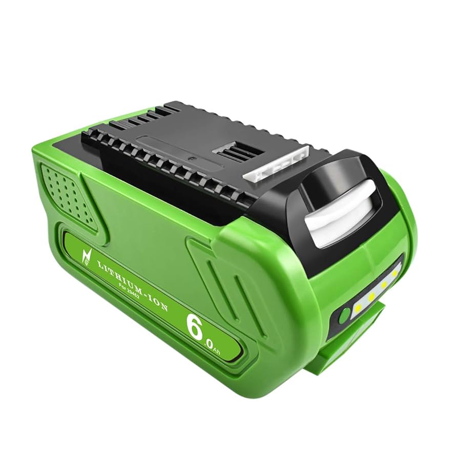 Upgraded 6.0Ah 40V Greenworks Replacement Battery Lithium